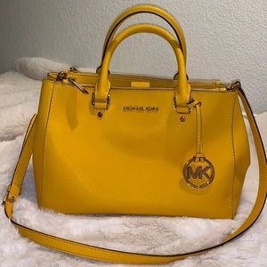 Michael Kors Yellow Sutton Satchel